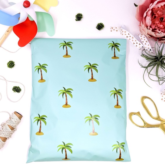 25 10X13 Palm Tree Poly Mailers CLEARANCE - Picture 5 of 6